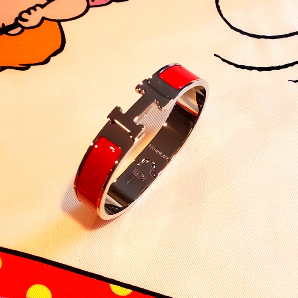 New! Clic H Bracelet Hot Pink & Silver SS RARE Christmas Gift Holidays